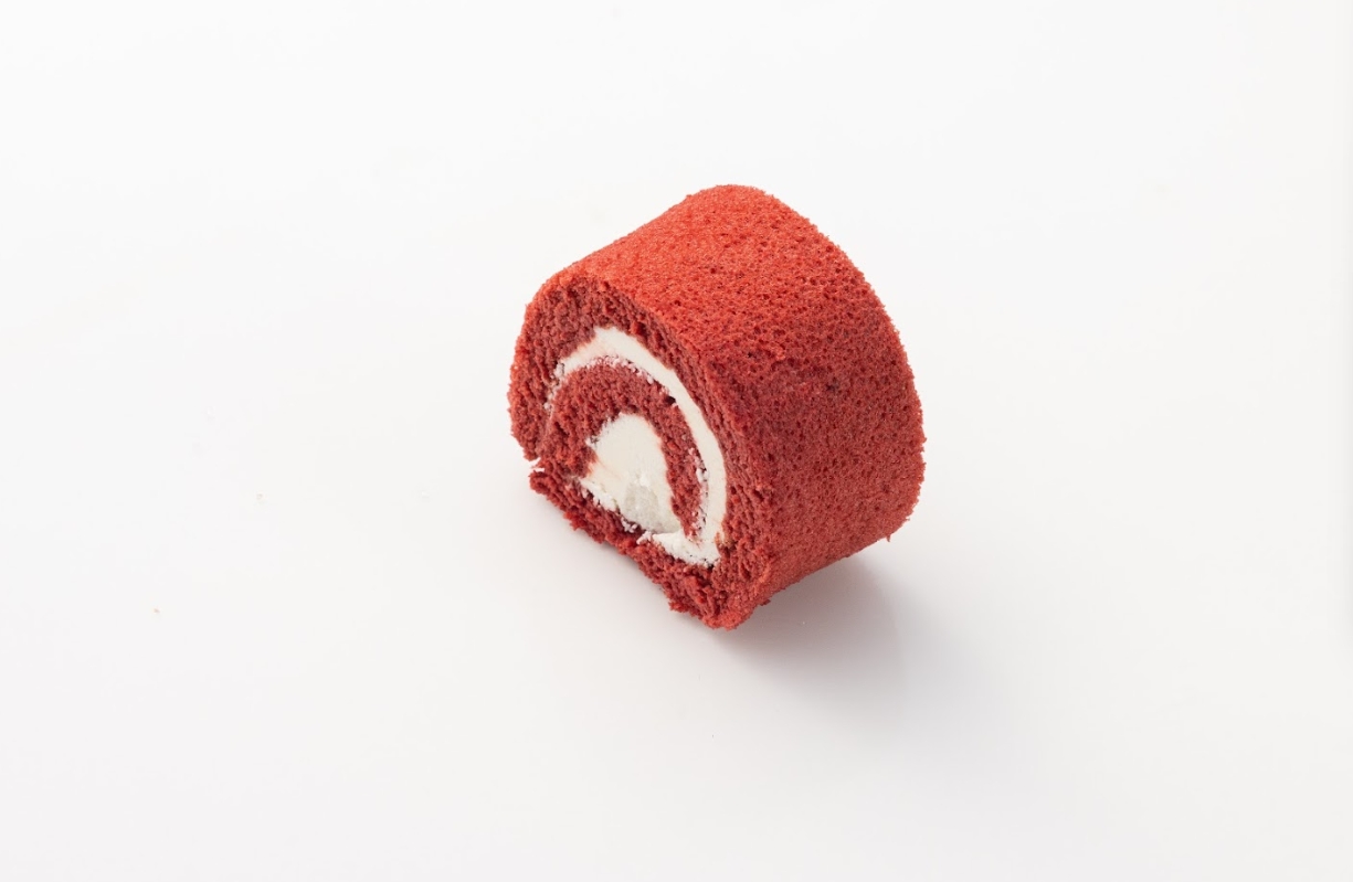 Red velvet jam roll